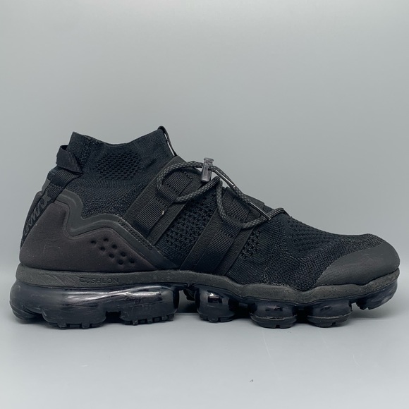 Nike Air VaporMax Utility Triple Black Shoes AH6834-001 Men\'s‎ Sz 14